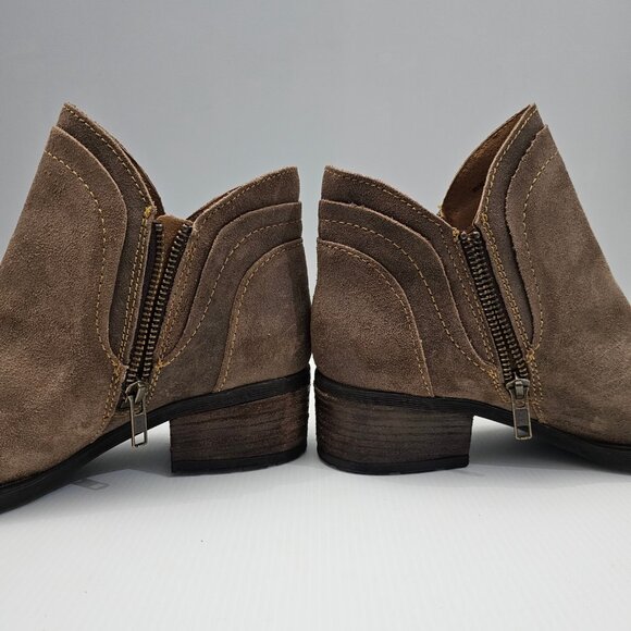 Born Malta II Ankle Bootie Womens 9 Brown Suede Distressed Western Cowboy NEW - Picture 4 of 15